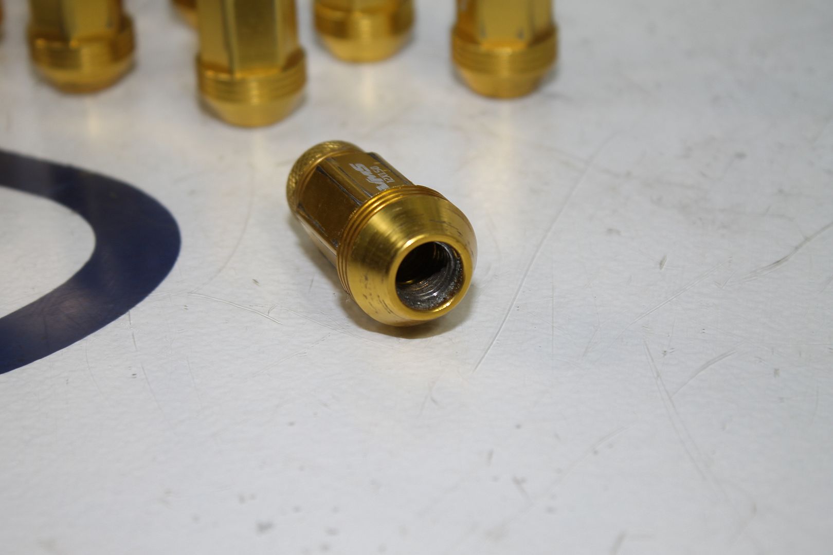 0407 CADILLAC CTSV CTS V GOLD VMS 12X1.50 LUG NUTS SET OF 24